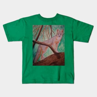 gray fox Kids T-Shirt